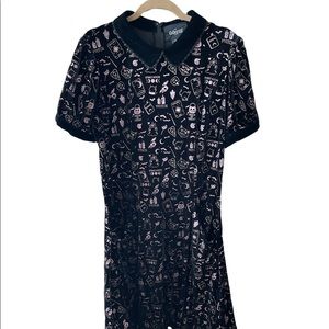 ModCloth collectif collab Halloween fall spooky witchy velvet dress plus size
